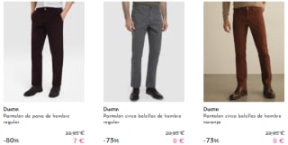 DUSTIN - Pantalones para hombre hasta 10€