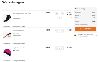 2+1 gratis in de outlet van Plutosport