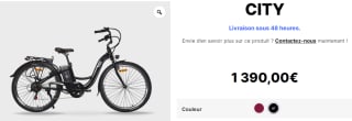 Velair City 250W, Shimano 6 Vitesses à 1390€