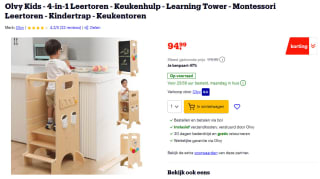 Olvy Kids 4-in-1 Leertoren voor €94,99 bij Bol