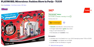 Playmobil Miraculous Fashion Show in Parijs (71335) voor €36,54 via Bol