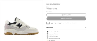 Baskets New Balance 550 W à 62,99€