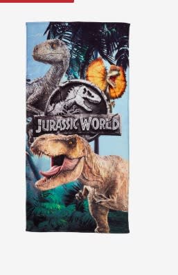 Toalla de ducha velur JURASSIC WORLD 70x140 por 8€