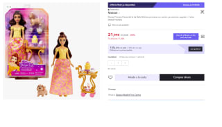 Muñeca princesa con carrito y accesorios Disney Princess Fiesta del té de Bella por 15.4€