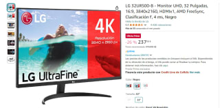 Monitor LG 32UR500-B 31.5"- 4K -Ultra HD VA - 4 ms - HDR10 por 237€