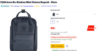 Fjällräven Re-Kånken Mini Rugzak voor €50 bij Bol