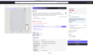 Emisor Mellerware Térmico Bajo Consumo Comfy 600-1200-2000W WIFI 10m2 por solo 73,99€ (Nuevos usuarios por 44,39€)