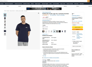 Camiseta Hombre PUMA ESS Small Logo tee desde 9,95€