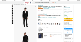 Traje Jack & Jones Jprfranco Azul marino por solo 49,99€