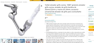 Aireador grifo cocina/baño universal por 4.99€