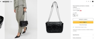 Bolso bandolera acolchado con detalles metálicos Naida por 12€