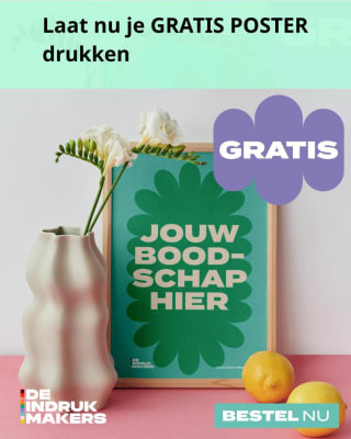 Gratis gepersonaliseerde poster via Indrukmakers