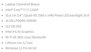 Acer Swift 5 Pro SF514-56T-77VR 14" laptop voor €1084,62