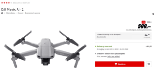 DJI Mavic Air 2 voor €599 bij de MediaMarkt