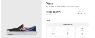 Zapatillas Puma y Vans desde solo 15,50€