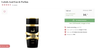 Lattafa Asad - EDP 100ML - Men voor €14,09 bij Deloox