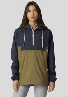 Chaqueta Stoked Cortavientos Layday Mujer Azul por $17.490