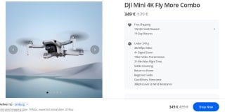 DJI Mini 4K Fly More Combo voor €349 bij DJ drones