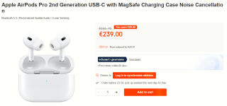 Apple AirPods Pro USB-C (2e generatie) voor €239 bij Ochama