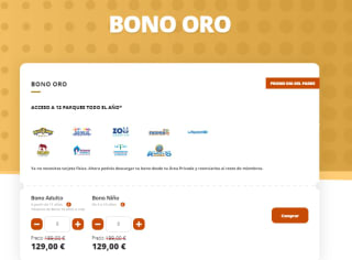 Bono parque oro por solo 113,40€ rebaja de 76€