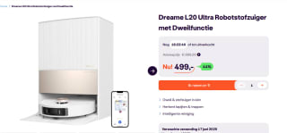 Dreame L20 Ultra - Robotstofzuiger met Dweilfunctie en Zelfreinigend Station voor €499 bij Ibood