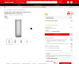 Frigorífico Combi Liebherr CBNSFD 5723 Plus BioFresh Inox 201.5cm 360l Cíclico + Congelador NoFrost por 538€