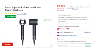 Dyson Supersonic Origin Hair Dryer - £199.99
