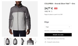 Columbia anorak y zapatillas desde solo 24,99€ ofertazas