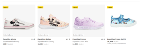 Recopilación zapatillas Disney desde 5,99€ y chándals 9,99€