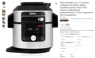 NINJA Foodi MAX 14-in-1 OL750 Multi-cooker voor €303,05 bij Amazon