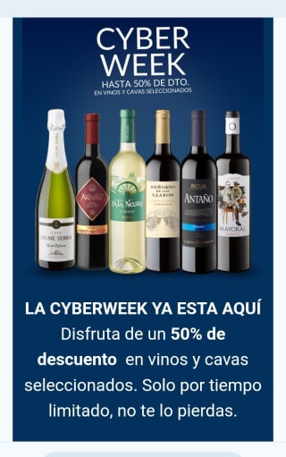 -50% Cyber Week en García Carrión.