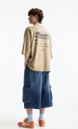 Camiseta print de manga corta de Hombre Mechanic Brain por 5.99€