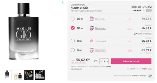 Giorgio Armani ACQUA DI GIÒ 100ml por 56,38€