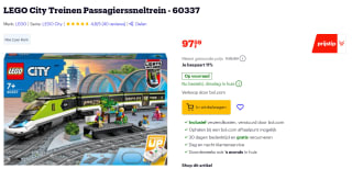 Lego City passagiers trein voor €97,59 bij Bol.com