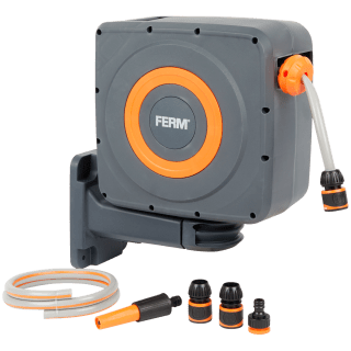 Ferm Slanghaspel 15 meter Automatisch oprolbaar voor €37,37 bij de Action
