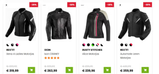 20% korting op alles in de Motorkledingstore