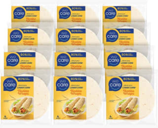 We Care low carb wraps 12x4 stuks voor €24,99 bij Bol