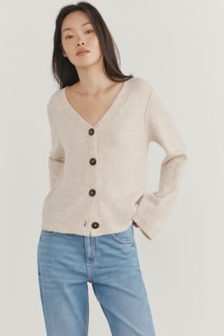 Cárdigan de pico con detalles de ochos para Mujer Pedro del Hierro por 29€