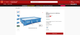 Piscina estructural Bestway de 3.300 litros por $74.990