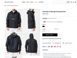 Columbia Challenger Rompevientos por 34,98€