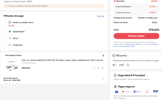 Dron con cámara abatible DJI (RC-N3) 4K ligero 3 ejes capazo estabilización por solo 374,63€