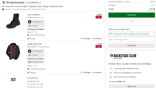 €15 korting bij besteding vanaf €59,99 bij Large