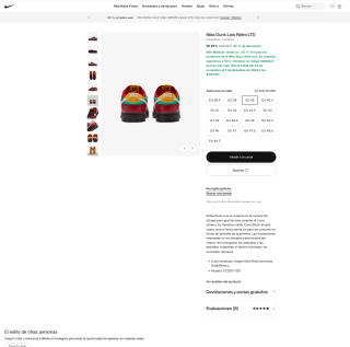 Zapatillas Nike Dunk Low Retro LTD por solo 68,24€