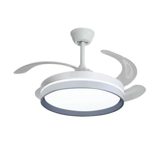 Ventilador de techo LedHogar 4 Palas transparentes retractiles DC 30W 6 Velocidades Luz LED 45Wx2 por solo 75€ (Nuevos usuarios por 63€)
