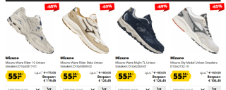 Tot 65% korting op Mizuno sneakers bij Sport Korting
