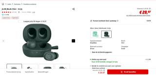 JLab JBuds Mini True Wireless Earbuds voor €29,97 bij de MediaMarkt