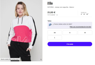 Sudadera para Mujer Fila SATONIA por 21€
