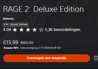 Rage 2 - Deluxe Edition voor €13,99 in de Playstation store