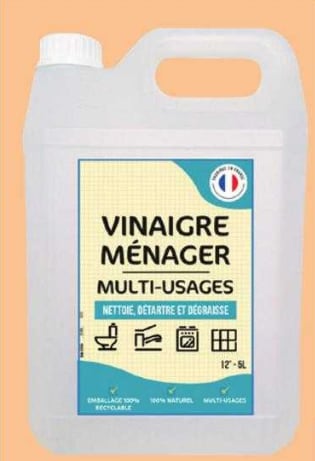 Le vinaigre ménager multi-usages en bidon de 5 litres à 3,90