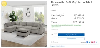 Sofá Modular Thomasville 6pzas por $25,199 | Costco